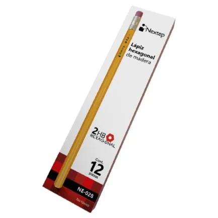 [NE-028] Lápiz Nextep Hexagonal de Madera #2 C/12 - [NE-028]