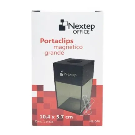 [NE-046] Porta Clips Nextep Magnetico Grande 10.4 cm para 500 clips - [NE-046]