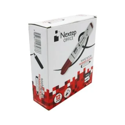 [NE-082R] Marcador Nextep para Pizarrón Blanco Color Rojo C/12 Pzas - [NE-082R]