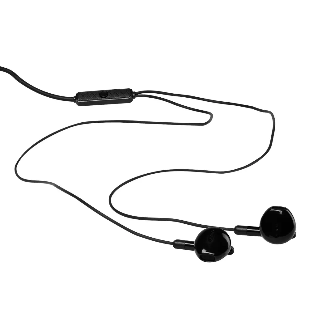 Audífonos Vorago EP-306 Tipo C Aislamiento Super Bass 1.2m Manos Libres Color Negro - [EP-306-BK]