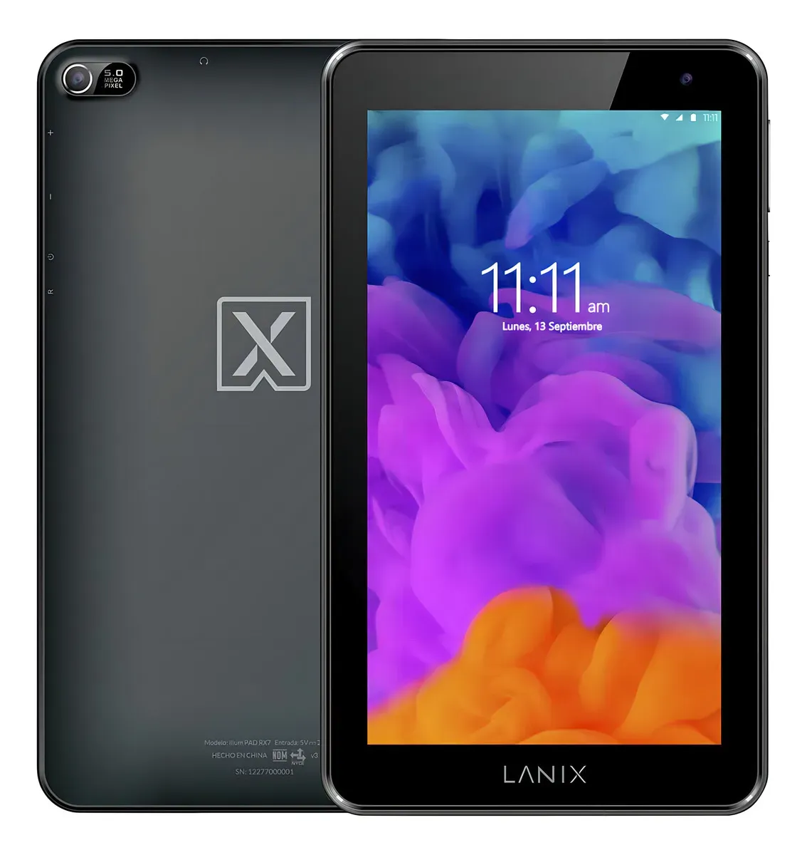 [14970] Tablet Lanix Ilium PAD RX7 V4 7" 1020x600 TN 4+32GB 0.3+2MP Android 14 Procesador RK3562 24000mAh - [14970]