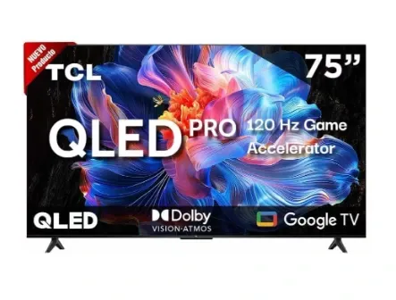 [75Q5K] Televisor TCL Q5K 75" 4K UHD Direct LED WiFi 2.4 GHz+Bluetooth v5.2 Dolby Atmos Google TV Multi Compatibilidad - [75Q5K]