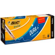 [923995] Bolígrafo BIC Cristal Dura+ Punto Mediano 1.0mm Color Negro C/12 Pzas - [923995]