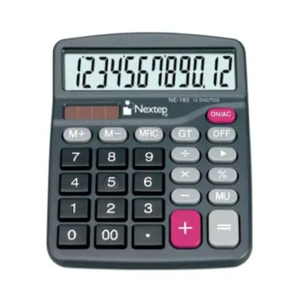 [NE-183] Calculadora Nextep 12 Dígitos Semi Escritorio Bateria/Solar - [NE-183]