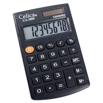 [CA-200S] CALCULADORA CELICA BOLSILLO 8 DIGITOS C/CARTERA - [CA-200S]