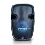 [KSP-500] Bocina Bafle Vorago Karaoke KSP-500 15" Bluetooth TWS 2 Micrófonos Color Negro - [KSP-500]