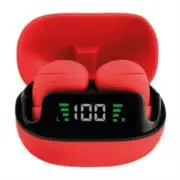 [PC-117087] Audífonos Inalámbricos Perfect Choice TWS Mini Tiny Beats con Indicador de Carga Color Rojo - [PC-117087]