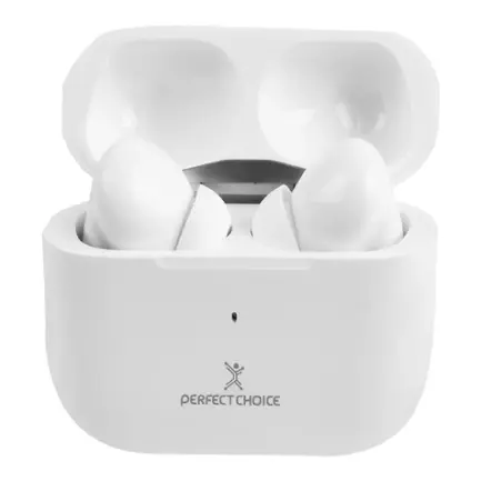 [PC-117193] AUDIFONOS PERFECT CHOICE TWS ENC CARGA INALAMBRICA NESH - BLANCO - [PC-117193]