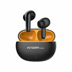 [ARG-HS-5020BK] Audifonos Argomtech Inalámbricos Skeipods E20 Control Táctil Resistente al Agua Color Negro - [ARG-HS-5020BK]